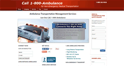 Desktop Screenshot of 1800ambulance.net